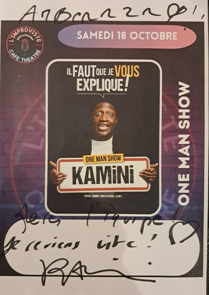 Ce week-end, L’Improviste a eu l’immense plaisir d’accueillir Kamini pour deux soirées exceptionnelles, les vendredi 17 et samedi 18 octobre 2025.