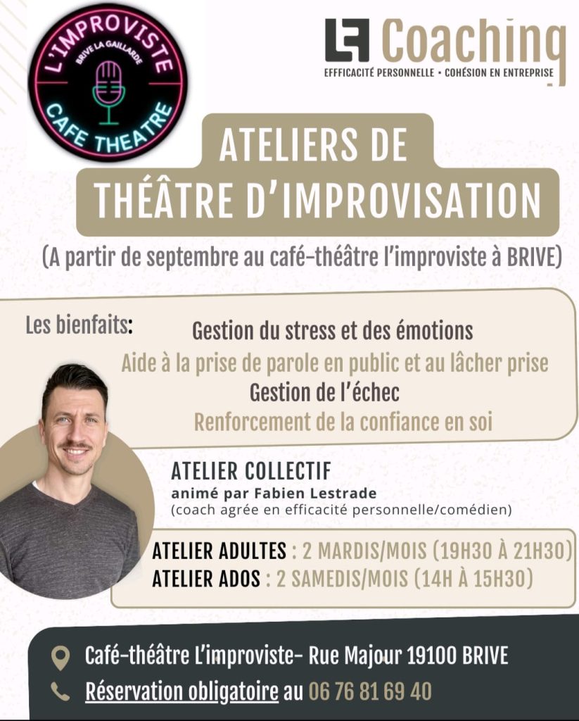 Dans cette interview, il présente son parcours, son approche du coaching et la manière dont l’improvisation