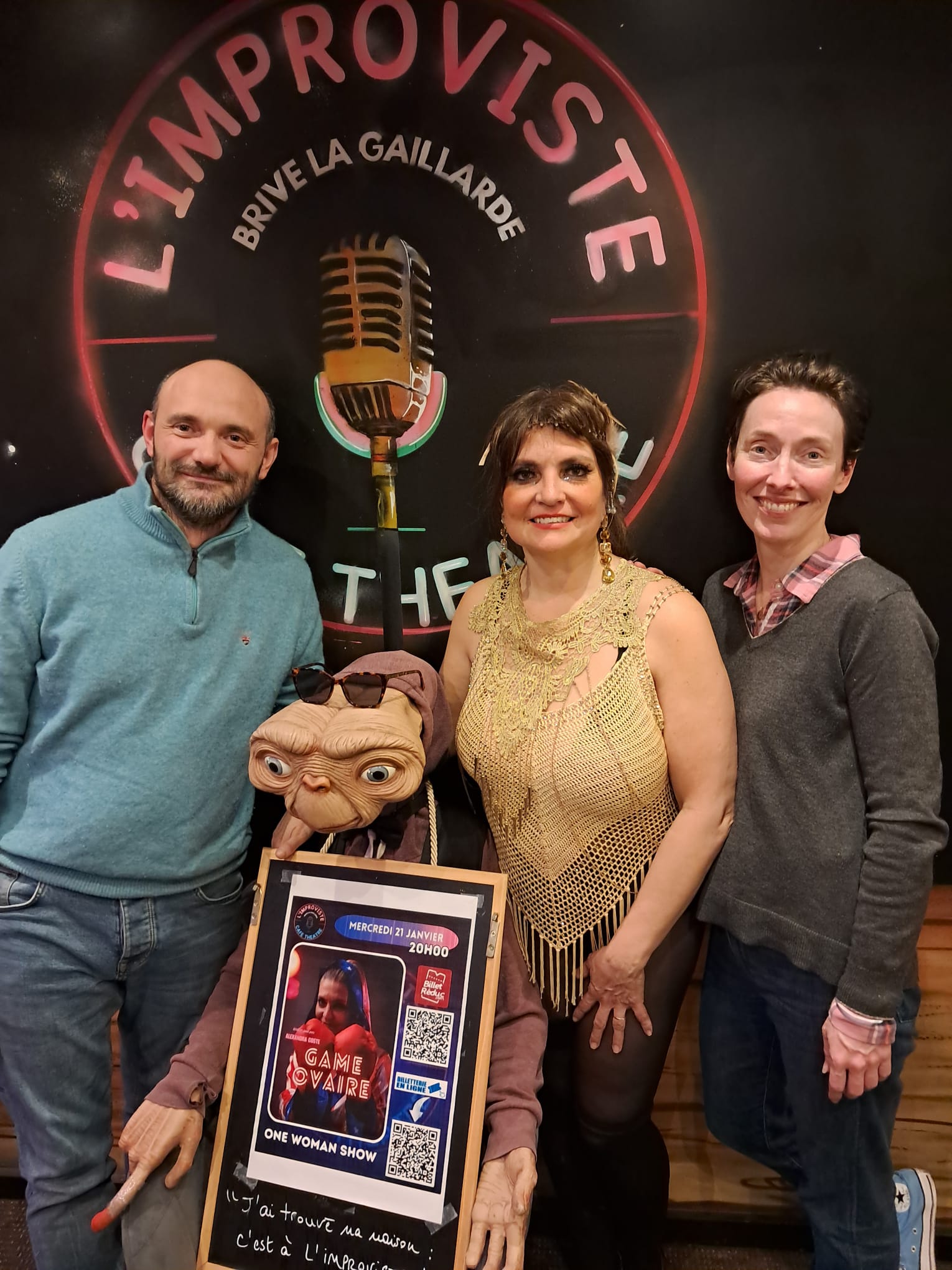 Alexandra Coste enflamme L’Improviste avec GAME OVAIRE Mercredi 21 janvier 2026, L’Improviste Café-Théâtre a eu le plaisir d’accueillir Alexandra Coste avec son spectacle GAME OVAIRE. Une soirée forte, drôle, engagée… et tout simplement exceptionnelle.