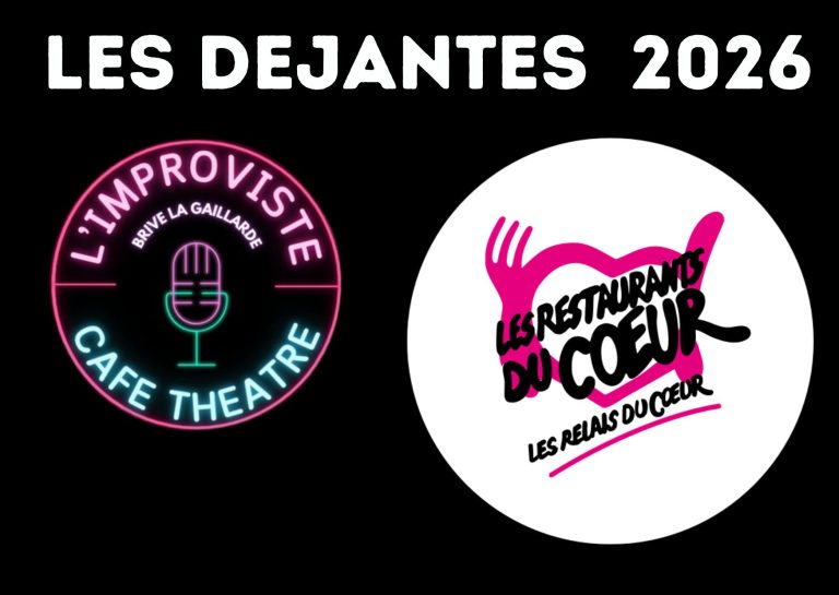 Ce dimanche 18 janvier 2026 à 16h00, L’Improviste Café-Théâtre a vibré au rythme de la solidarité avec Les Déjantés, un spectacle organisé au profit des Restos du Cœur.