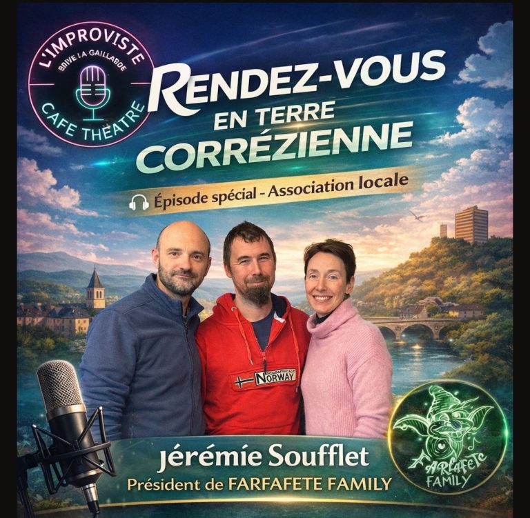 Pour ce nouvel épisode d’IMPROCAST, le podcast de L’Improviste à Brive-la-Gaillarde, nous avons reçu Jérémie Soufflet, Président de l’association FARFAFETE FAMILY, basée dans le Lot.