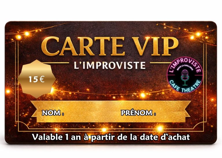 Réduction sur tous les spectacles, priorité de réservation pour les soirées Premium, placement réservé, consommation offerte pour votre anniversaire, accès à des événements exclusifs