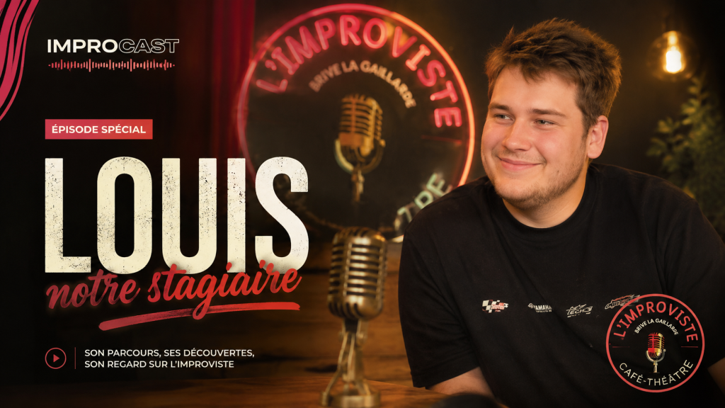 À L’Improviste Café-Théâtre, il y a les artistes, les spectacles, les lumières… mais aussi toutes les personnes qui participent à faire vivre le lieu au quotidien. Et parmi elles, il y a Louis.