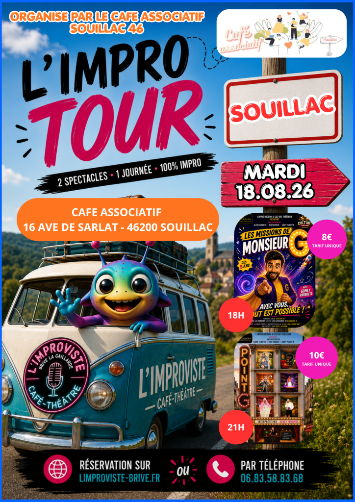 Une nouvelle aventure s'ajoute à la tournée estivale de L'IMPRO TOUR !
