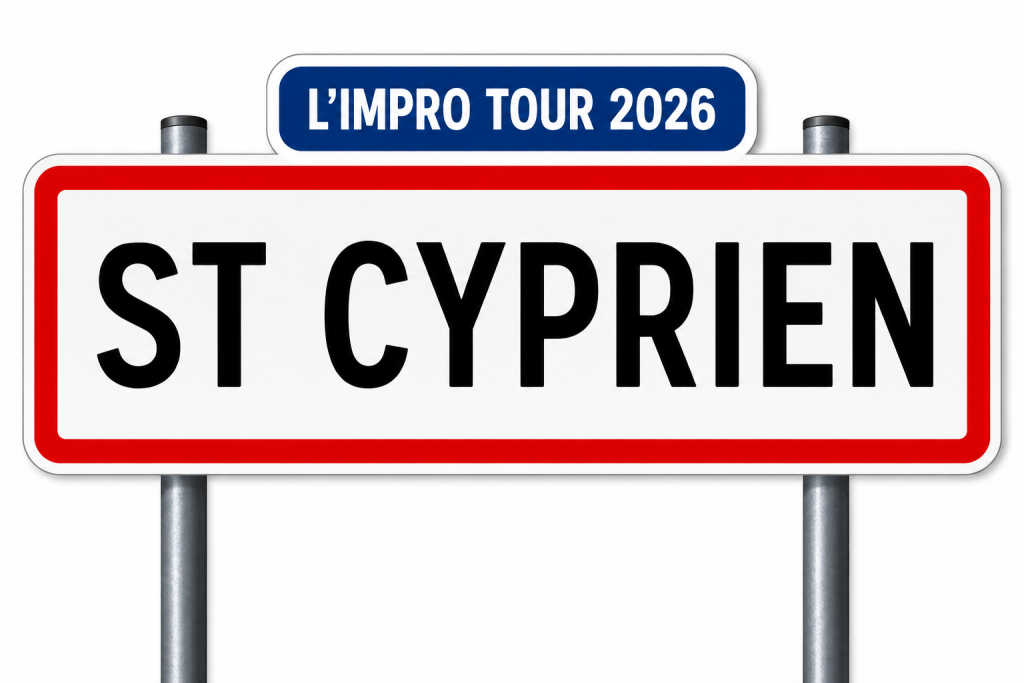 Le L'IMPRO TOUR 2026 est heureux de poser ses valises à Saint-Cyprien pour une journée placée sous le signe de la bonne humeur et du spectacle vivant.