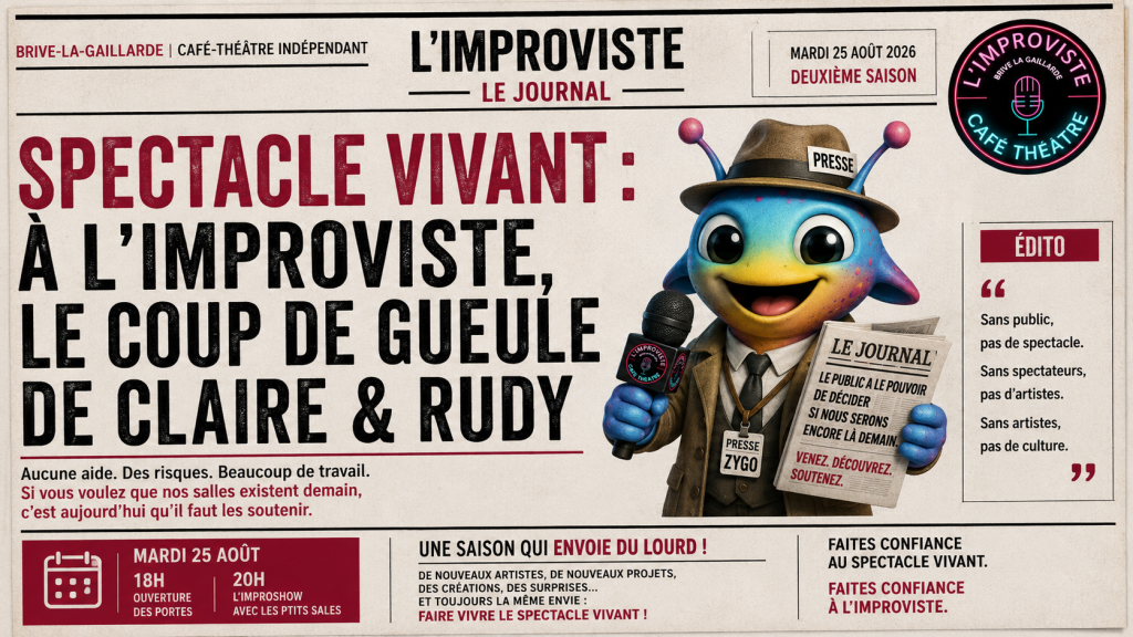 Claire et Rudy veulent aussi faire entendre leur voix face à une réalité qui fragilise tout le spectacle vivant